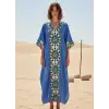 ROSEMARY MUSLİN KAFTAN Mavi