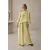 SOUL MÜSLİN  BLUZ PANTOLON TAKIM / sarı