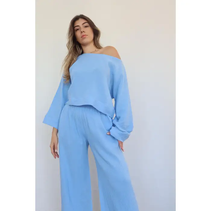 SOUL ŞİLE BEZİ BLUZ PANTOLON TAKIM