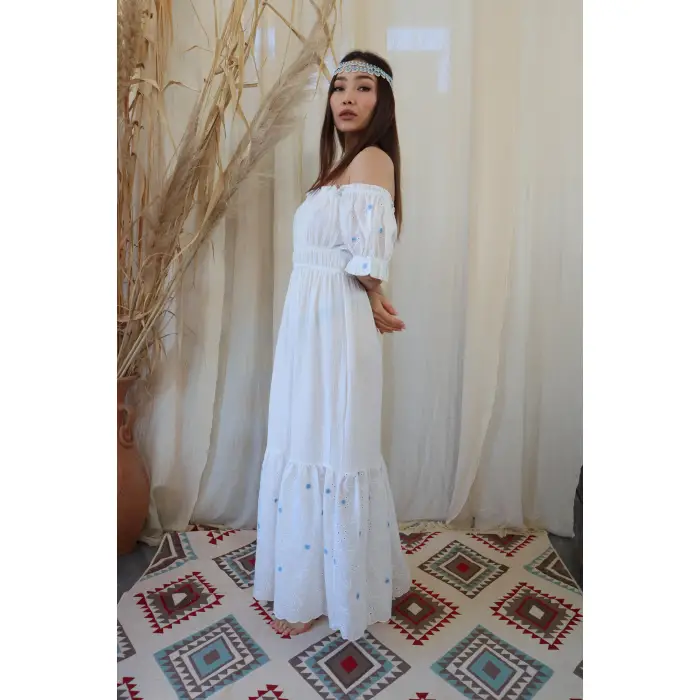 PAPATYA PAMUK FİSTO ELBİSE