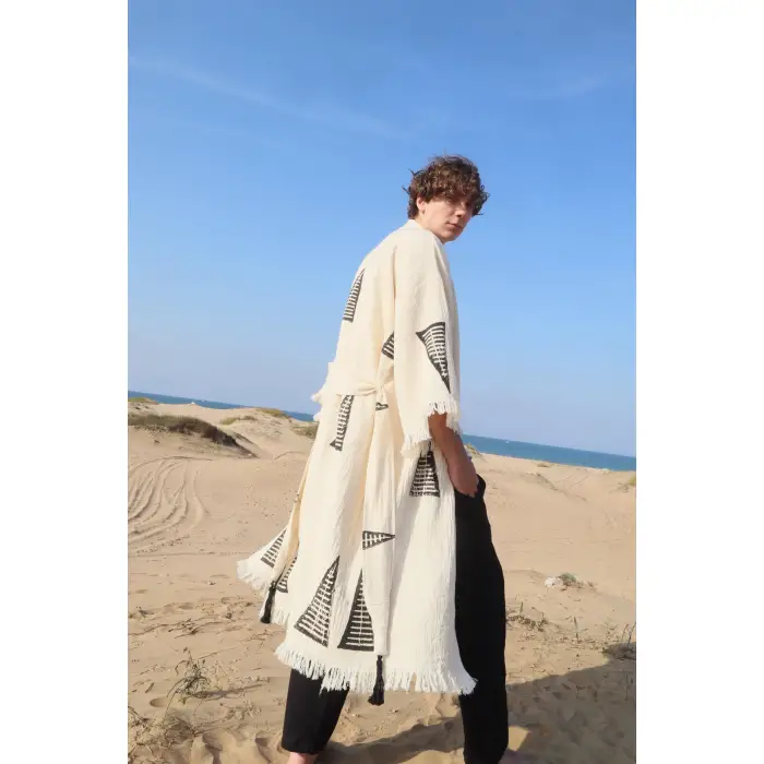 PYRAMID TAHTA BASKI KAFTAN