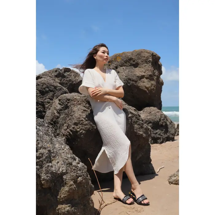 DORA YALDIZLI MÜSLİN ELBİSE