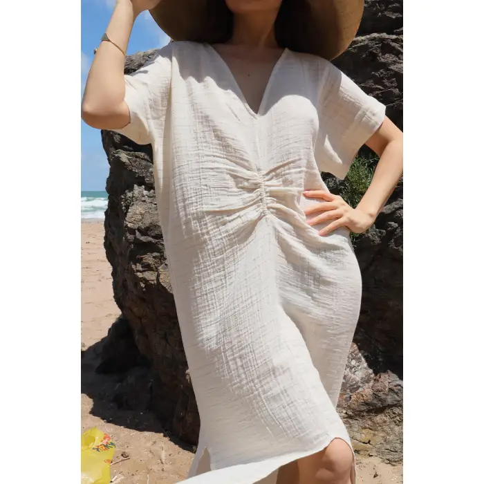 DORA YALDIZLI MÜSLİN ELBİSE