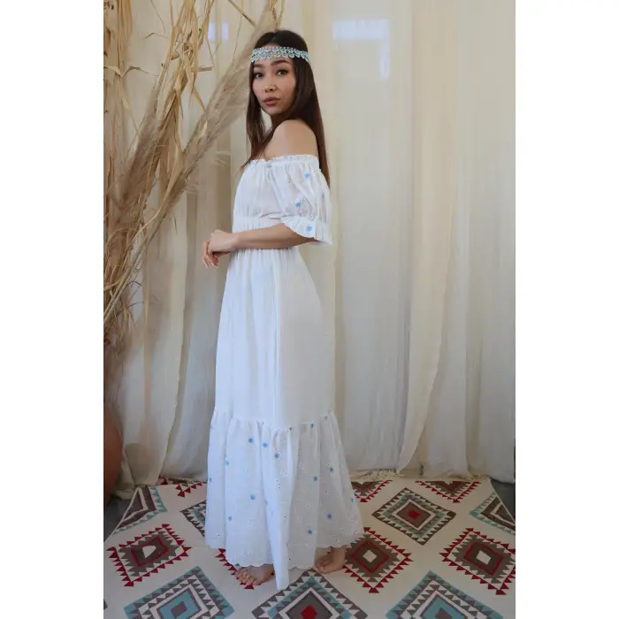 PAPATYA PAMUK FİSTO ELBİSE