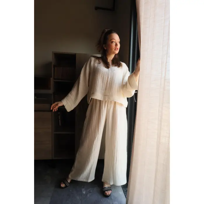 SOUL MÜSLİN BLUZ & PANTOLON TAKIM