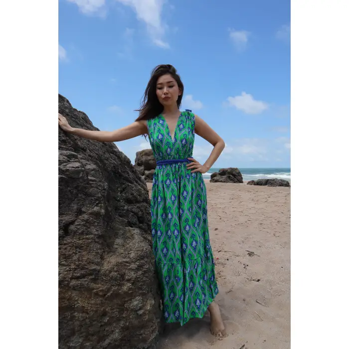 IKAT SELENE MAKSİ ELBİSE