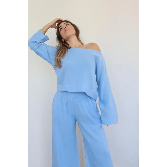 SOUL ŞİLE BEZİ BLUZ PANTOLON TAKIM