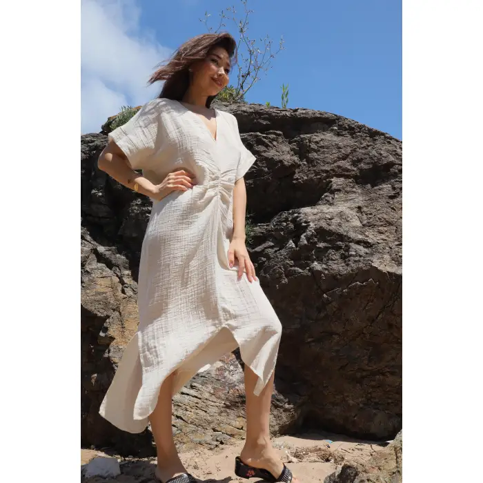 DORA YALDIZLI MÜSLİN ELBİSE