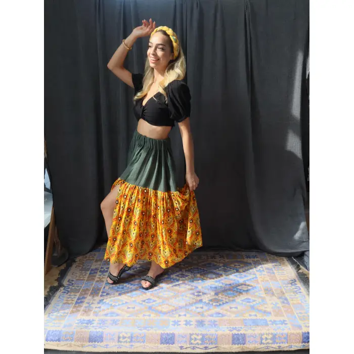 GAZELLE VUAL & MÜSLİN BOHO ETEK