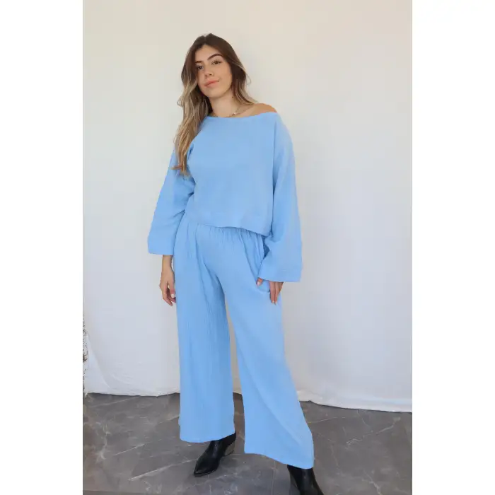 SOUL ŞİLE BEZİ BLUZ PANTOLON TAKIM