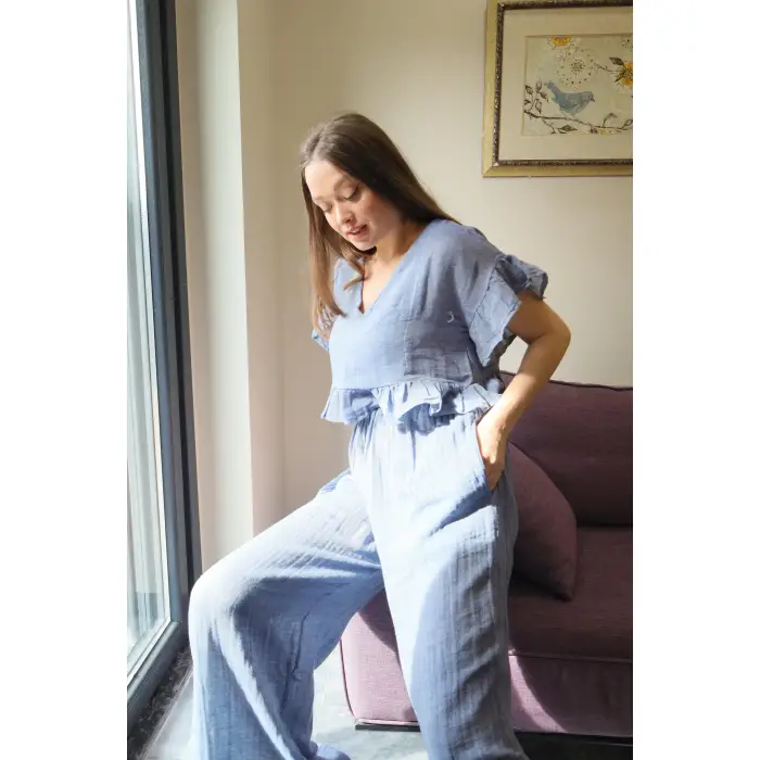 SALUTE BLUZ & PANTOLON TAKIM