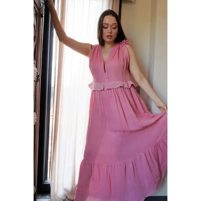 SELENE FIRFIRLI MÜSLİN ELBİSE