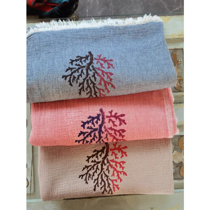 MERCAN BASKILI MÜSLİN PİKE