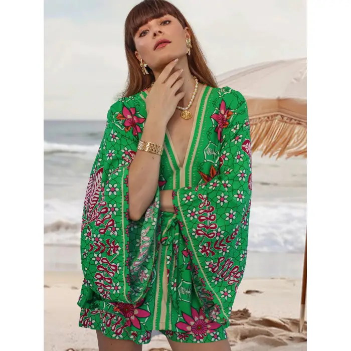 GİZA MİNİ ELBİSE & ŞORT TAKIM