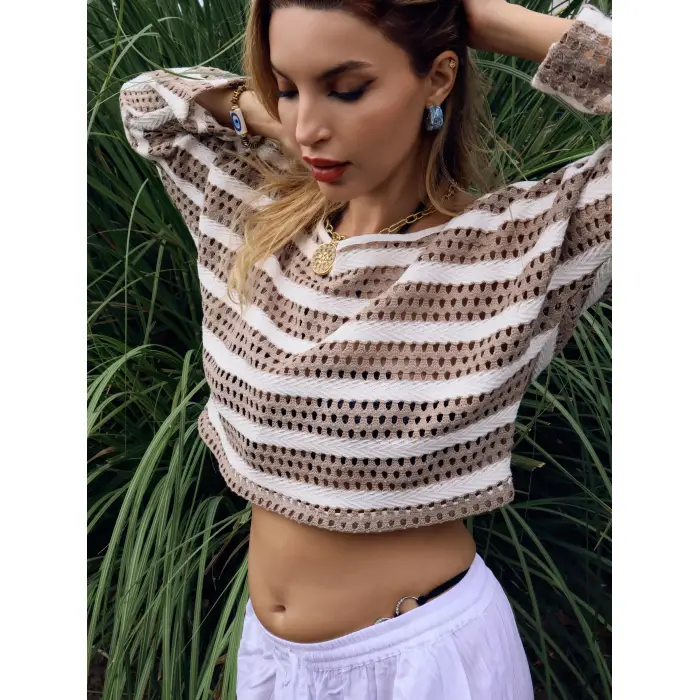 EFES ÖRME CROP BLUZ