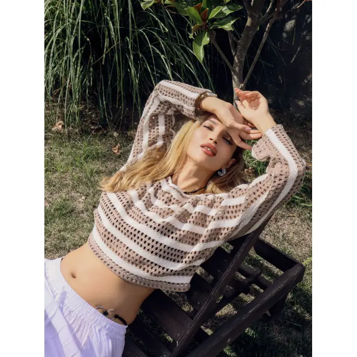 EFES ÖRME CROP BLUZ