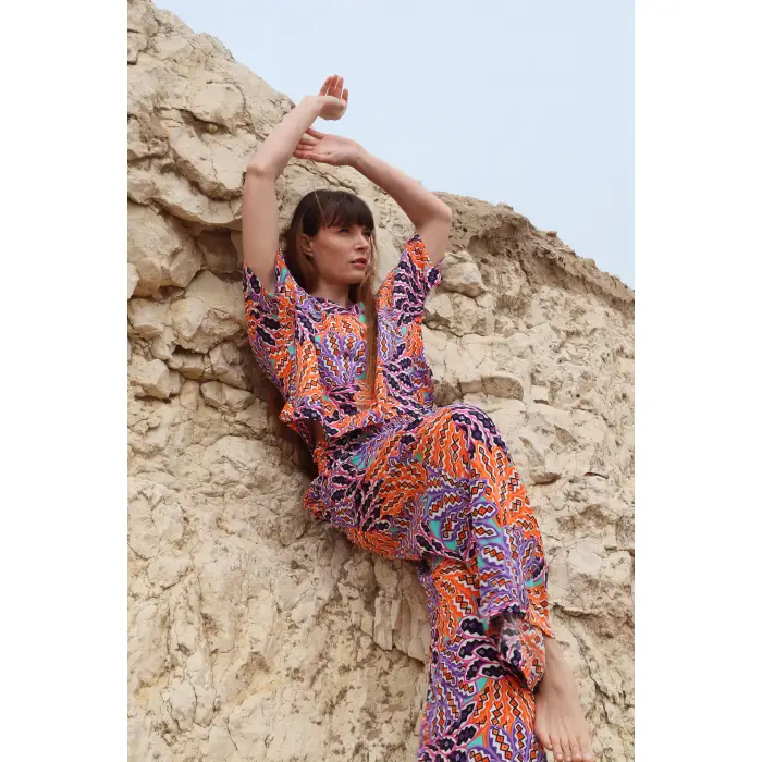 ORCHID BLUZ & PANTOLON TAKIM