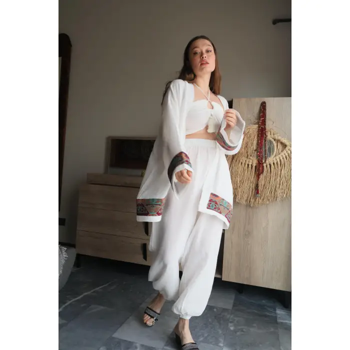 UMAY KİMONO PANTOLON TAKIM