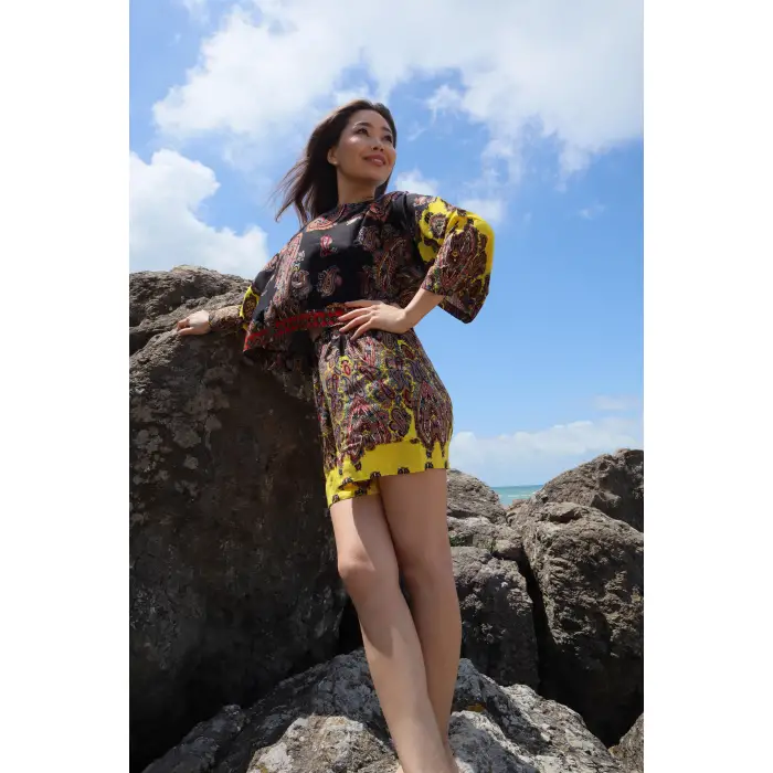 JAKARTA VİSKON BLUZ & ŞORT TAKIM