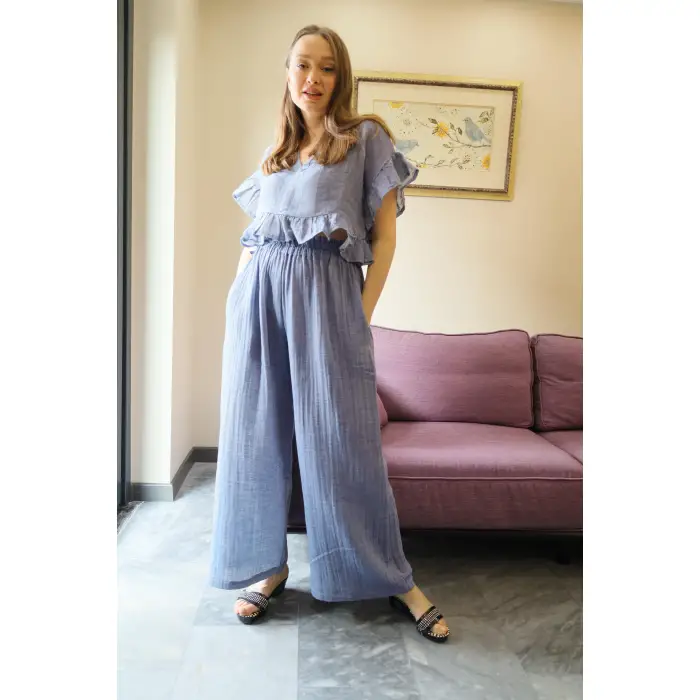 SALUTE BLUZ & PANTOLON TAKIM