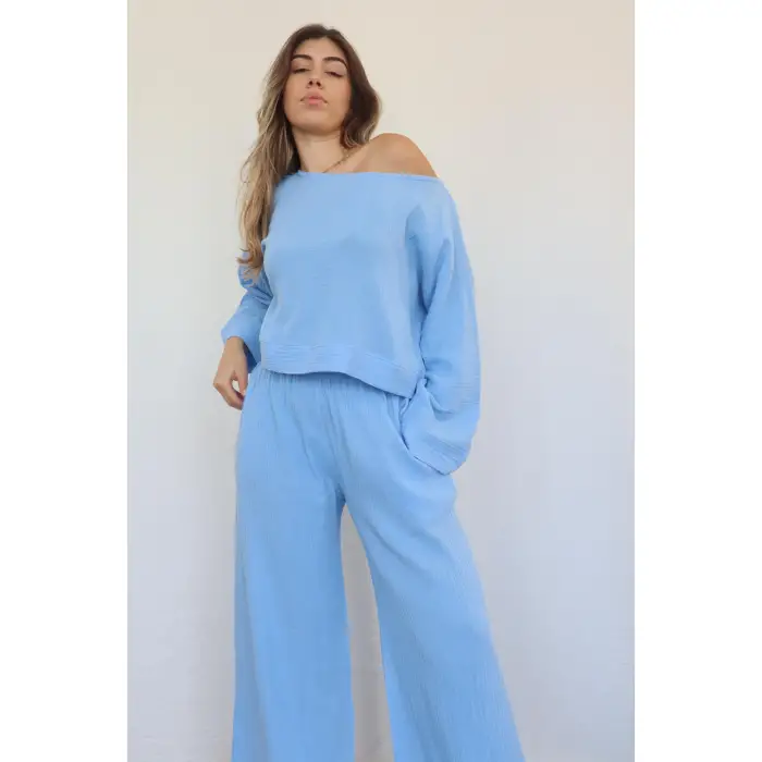 SOUL ŞİLE BEZİ BLUZ PANTOLON TAKIM