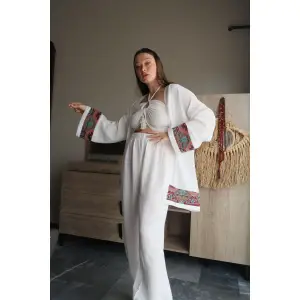 UMAY KİMONO PANTOLON TAKIM