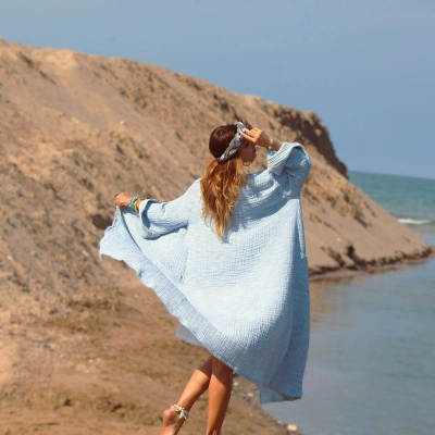 SWAN SALAŞ MÜSLİN KAFTAN