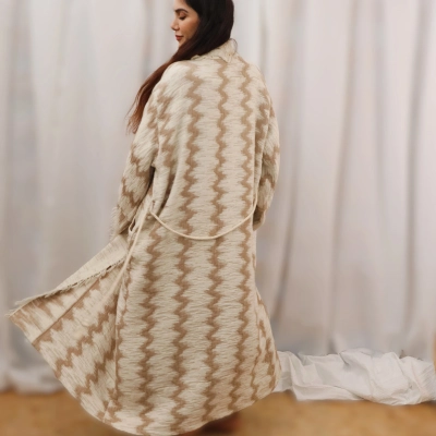 DUMAN BOHEM MÜSLİN İÇİ DOLGULU KAFTAN