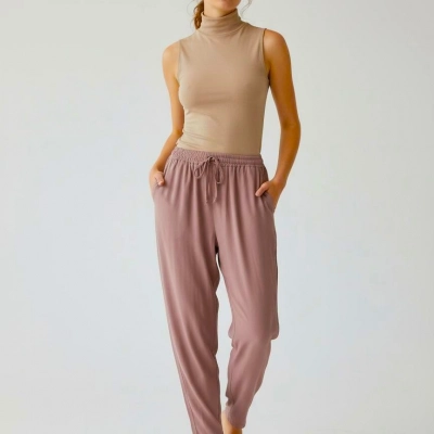 LARİSSA PAÇASI PİLELİ VİSKON PANTOLON