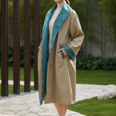 ŞAHMERAN SU GEÇİRMEZ BOHEM TRENCHCOAT / Bej