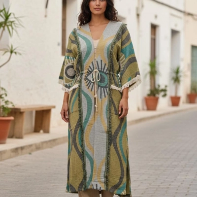 ANATOLIAN HERİTAGE KAFTAN / Yeşil Göz