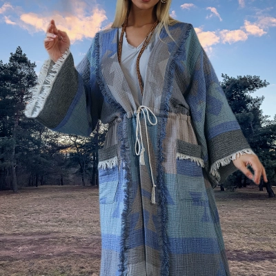 ANATOLIAN HERİTAGE KAFTAN / Mavi Kilim