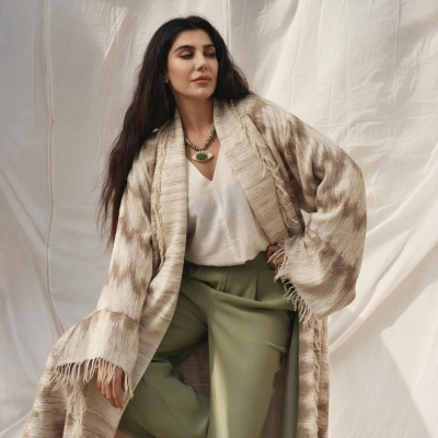 DUMAN 6 KAT MÜSLİN BOHEM KAFTAN