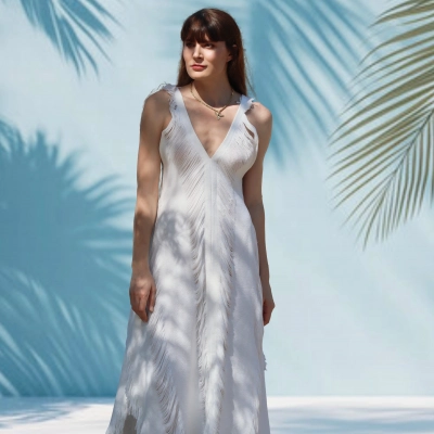 KOZA YIRTIKLI ELBİSE