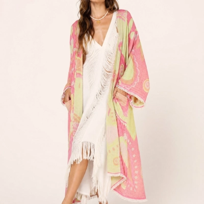 UTOPIA KAFTAN / Sarı & Pembe