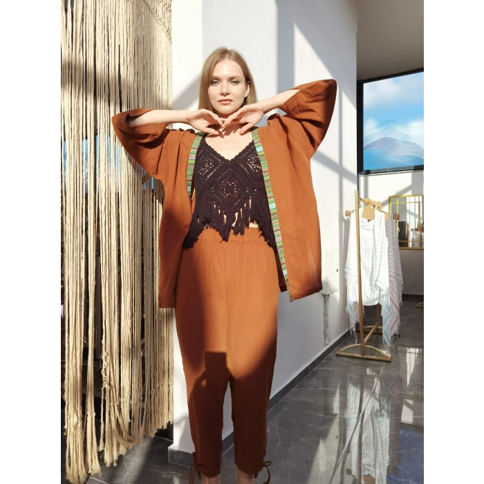 VOYAGE KİMONO PANTOLON TAKIM