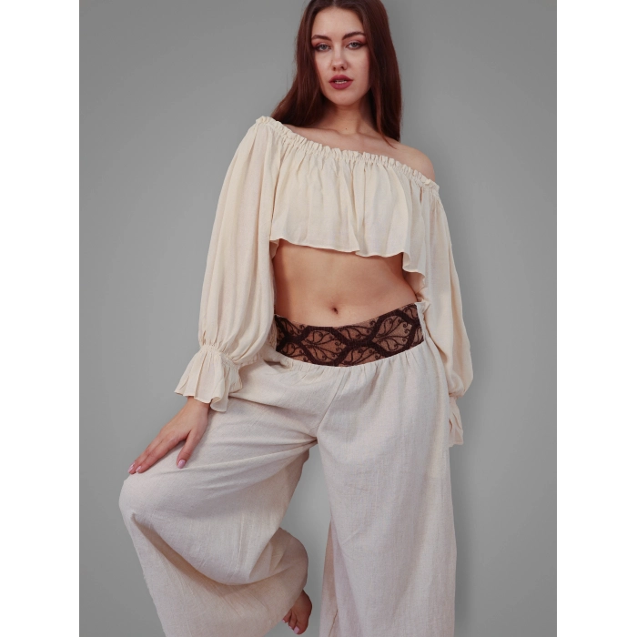 SAHRA CROP & PANTOLON TAKIM