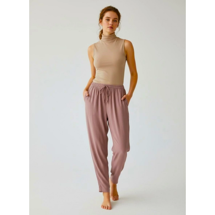LARİSSA PAÇASI PİLELİ VİSKON PANTOLON