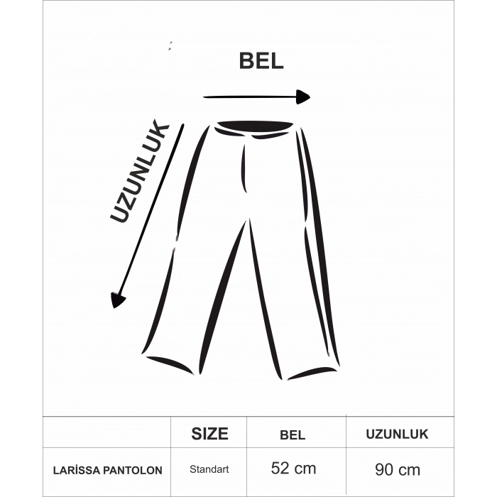 LARİSSA PAÇASI PİLELİ VİSKON PANTOLON