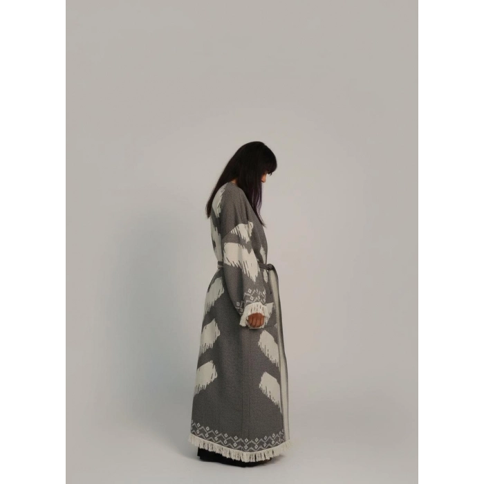 BALKAR DOKUMA PAMUK OVERSİZE KAFTAN