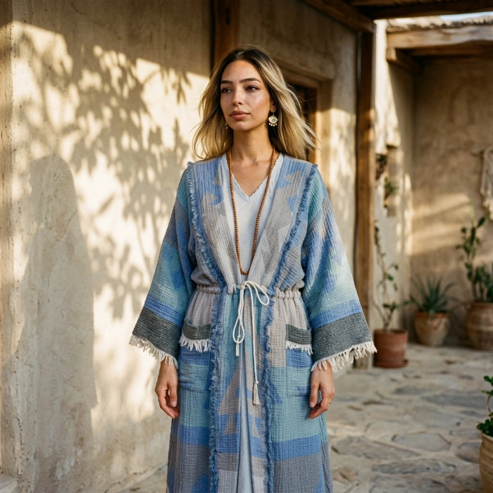 ANATOLIAN HERİTAGE KAFTAN / Mavi Kilim