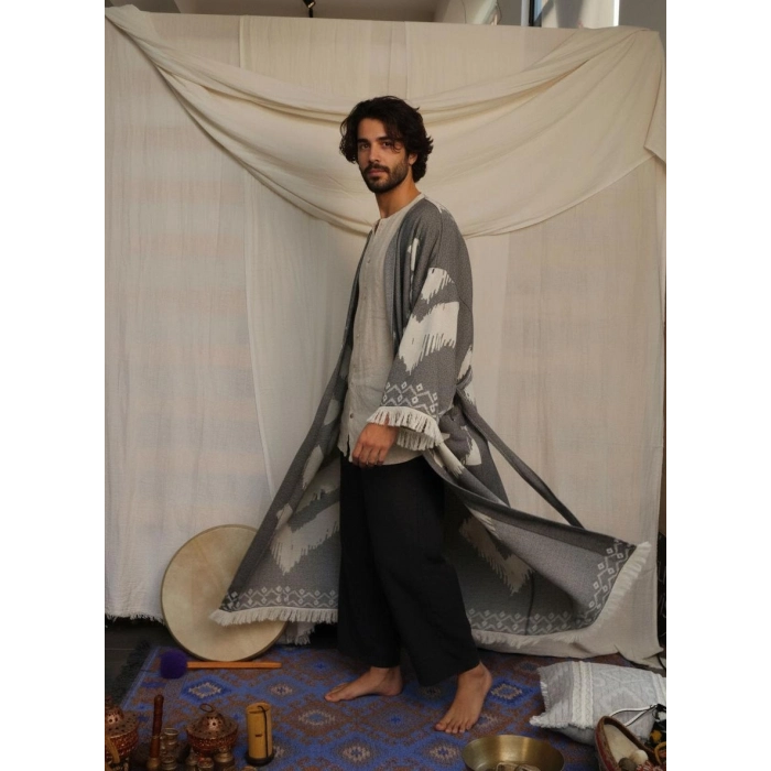 BALKAR DOKUMA PAMUK ERKEK KAFTAN