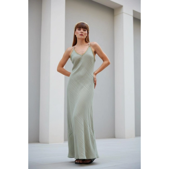 DUYGU MAKSİ ELBİSE / Çağla