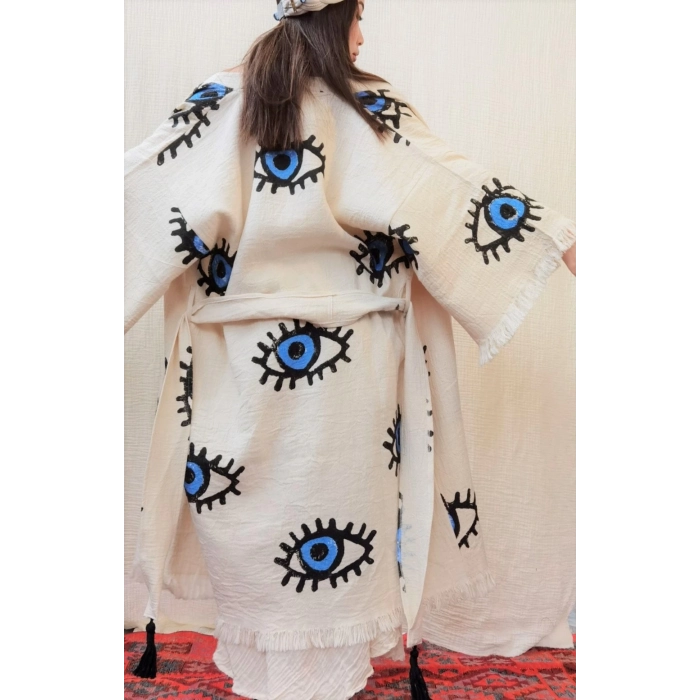 TAHTA BASKILI KAFTANLAR