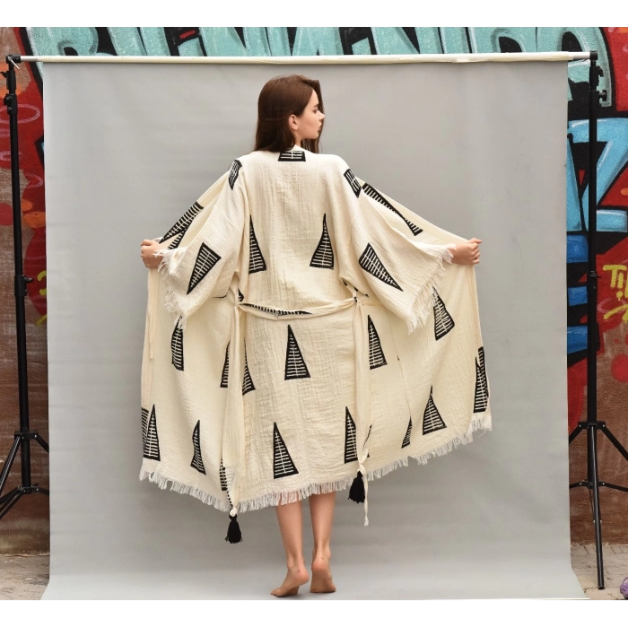 TAHTA BASKILI KAFTANLAR