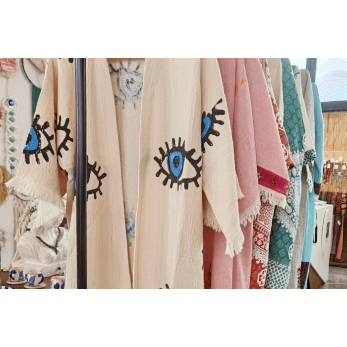 TAHTA BASKILI KAFTANLAR