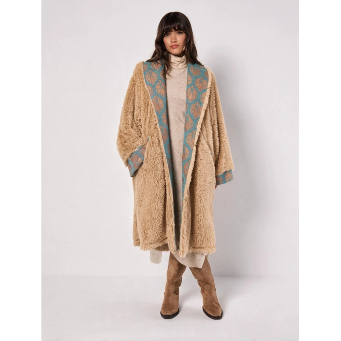 ŞAHMERAN OVERSIZE SUNİ KÜRK / camel