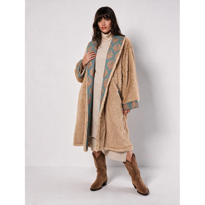 ŞAHMERAN OVERSIZE SUNİ KÜRK / camel