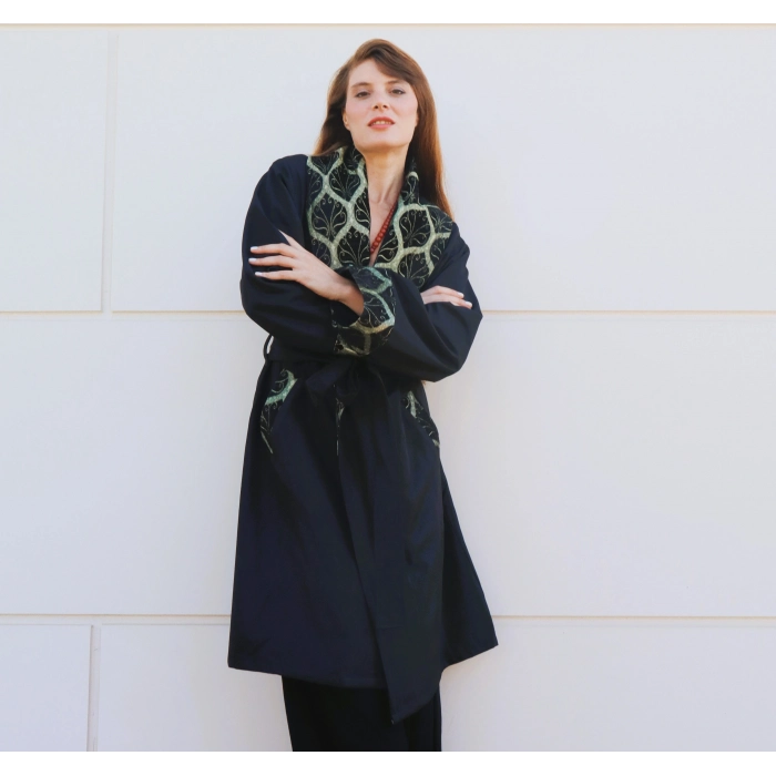 ŞAHMERAN SU GEÇİRMEZ BOHEM TRENCHCOAT