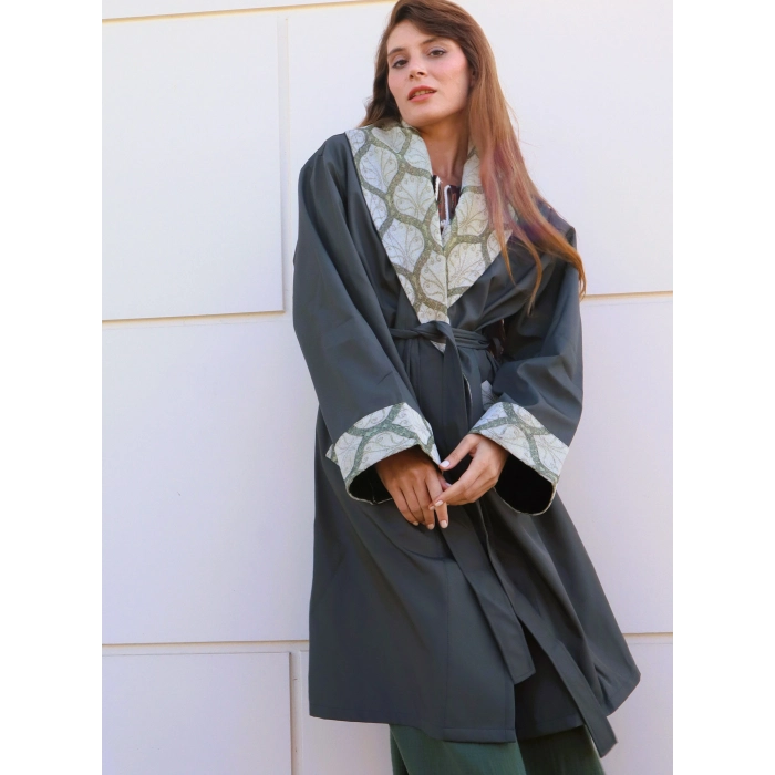 ŞAHMERAN SU GEÇİRMEZ BOHEM TRENCHCOAT